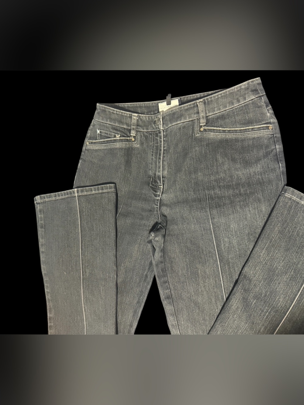 Jones New York Signature Dark Gray Stretch Jeans